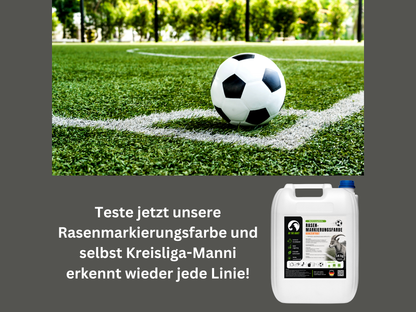 GOAT Rasenmarkierungsfarbe Weiß - Konzentrat - Sportplatzfarbe für Rasen, Kunstrasen & Hartplätze