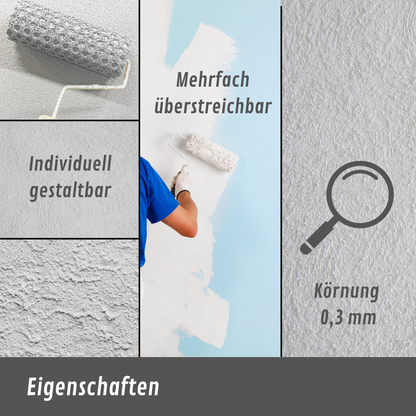 GOAT Rollputz Weiß – Atmungsaktiver Streichputz & Strukturputz für Innen