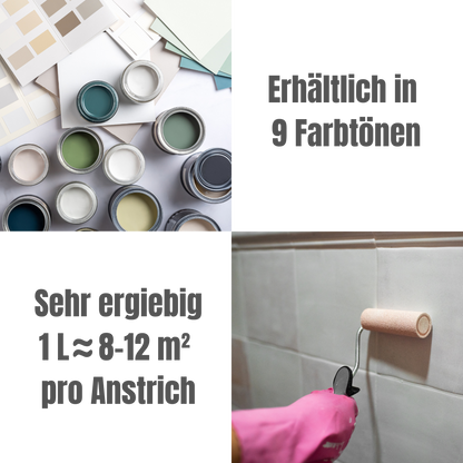 GOAT Fliesenfarbe | Fliesenlack | Matt | Kratzfest für Wandfliesen aller Art