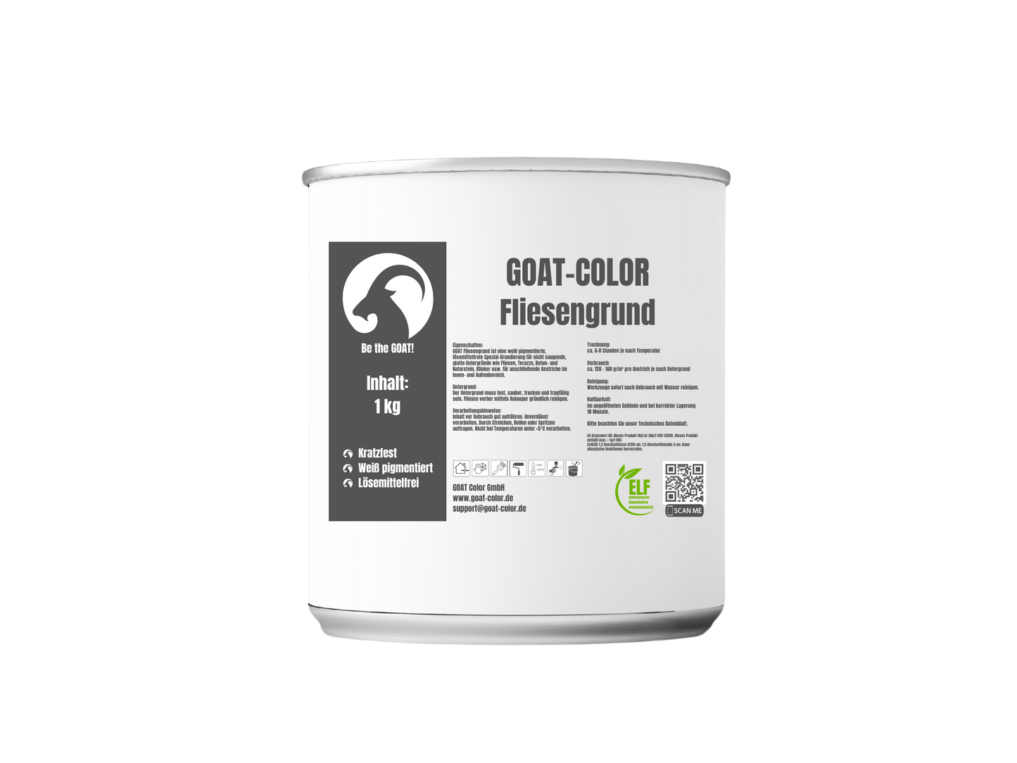 GOAT Fliesengrund – Fliesenhaftgrund zum Überstreichen oder Überfliesen | Fliese auf Fliese Grundierung