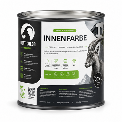 GOAT Innenfarbe | Premium Wandfarbe | Hochdeckende Designerfarbe