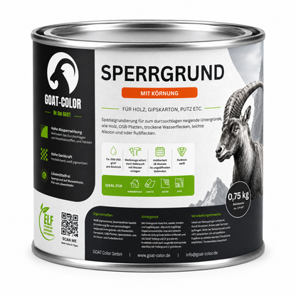 GOAT Sperrgrund / Absperrgrund – Isoliergrund & Nikotinsperre gegen Flecken für Innen und Außen