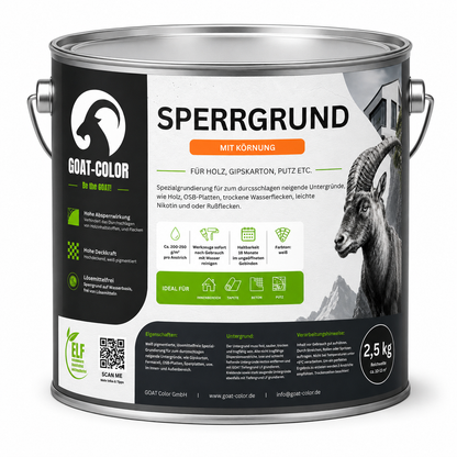 GOAT Sperrgrund / Absperrgrund – Isoliergrund & Nikotinsperre gegen Flecken für Innen und Außen