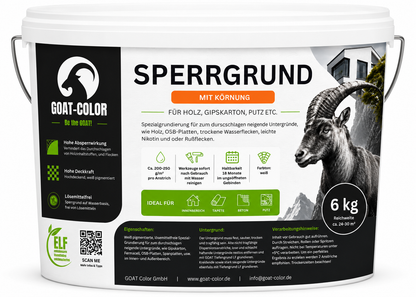 GOAT Sperrgrund / Absperrgrund – Isoliergrund & Nikotinsperre gegen Flecken für Innen und Außen