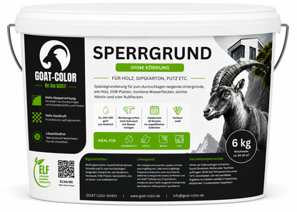 GOAT Sperrgrund / Absperrgrund – Isoliergrund & Nikotinsperre gegen Flecken für Innen und Außen