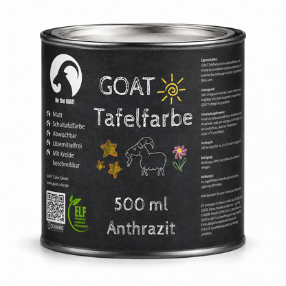 GOAT Color Tafelfarbe | Kreidefarbe für Wände – Beschreibbar & Abwischbar