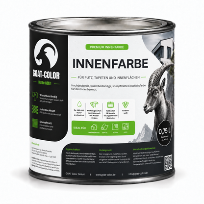 GOAT Innenfarbe | Premium Wandfarbe | Hochdeckende Designerfarbe