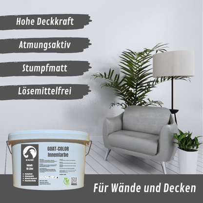 GOAT Innenfarbe | Premium Wandfarbe | Hochdeckende Designerfarbe