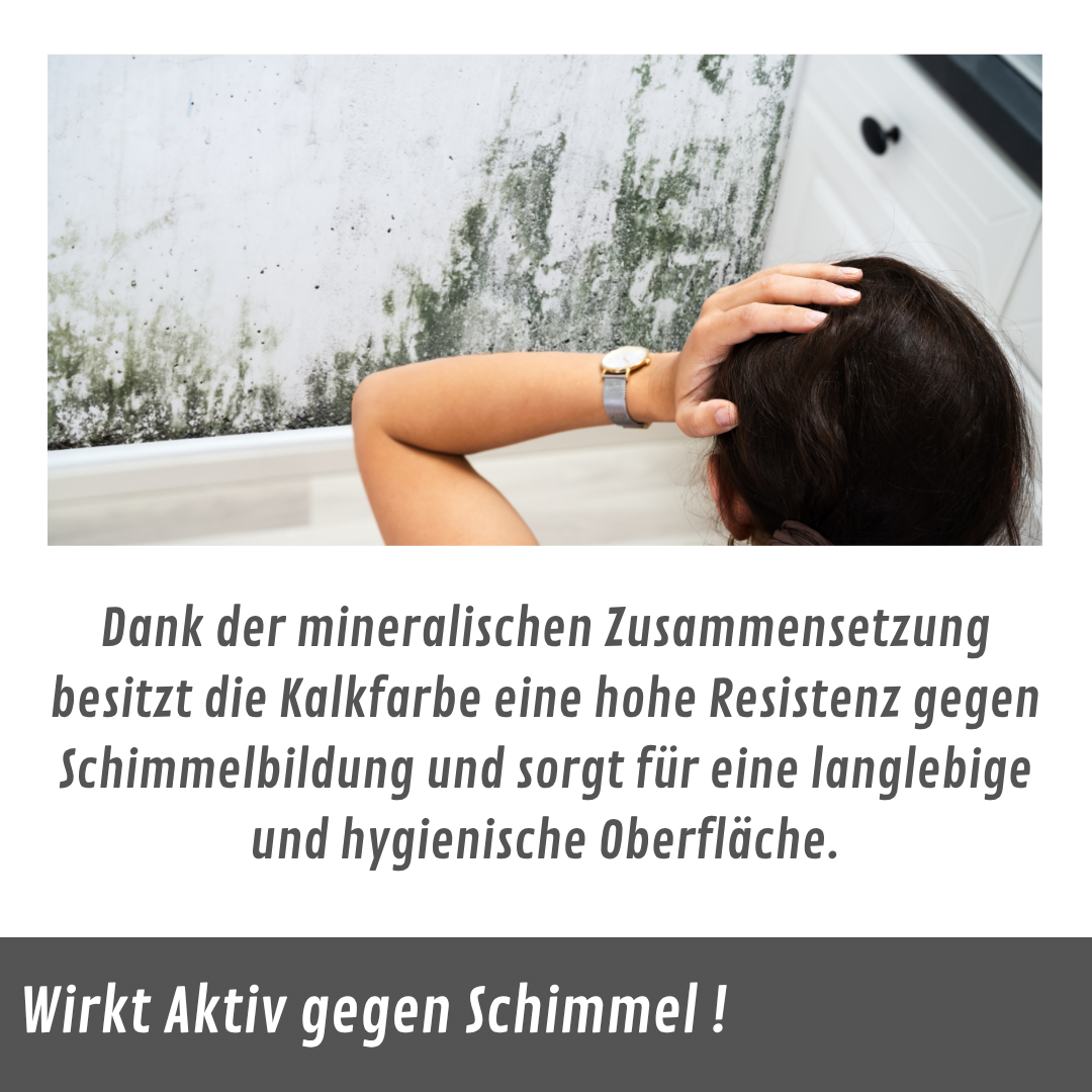GOAT Kalkfarbe | Schimmelhemmende Wandfarbe | Hochatmungsaktiv für Feuchträume