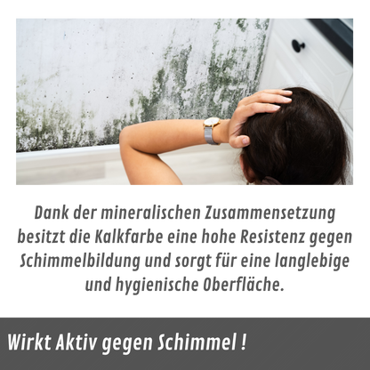 GOAT Kalkfarbe | Schimmelhemmende Wandfarbe | Hochatmungsaktiv für Feuchträume