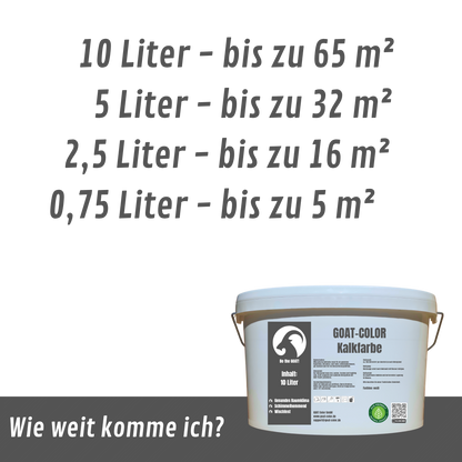 GOAT Kalkfarbe | Schimmelhemmende Wandfarbe | Hochatmungsaktiv für Feuchträume