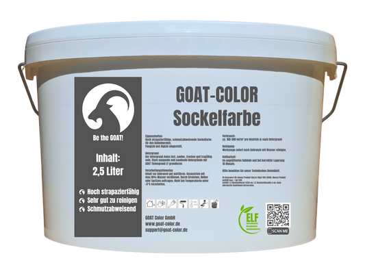 GOAT Sockelfarbe | Robust | Strapazierfähig | Abwaschbar