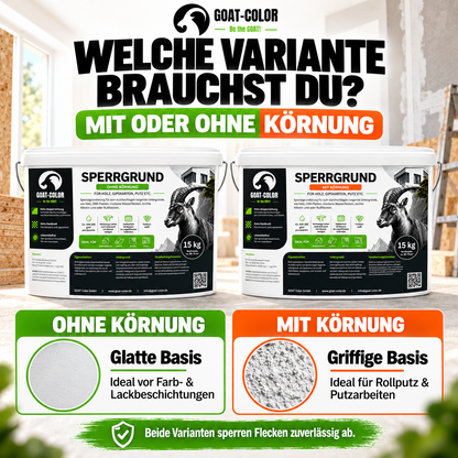 GOAT Sperrgrund & Nikotinsperre – Isoliergrund gegen Flecken, innen & außen