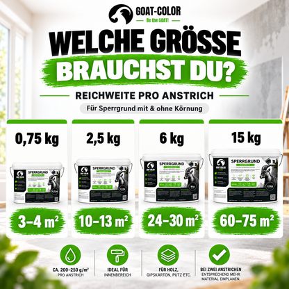 GOAT Sperrgrund & Nikotinsperre – Isoliergrund gegen Flecken, innen & außen