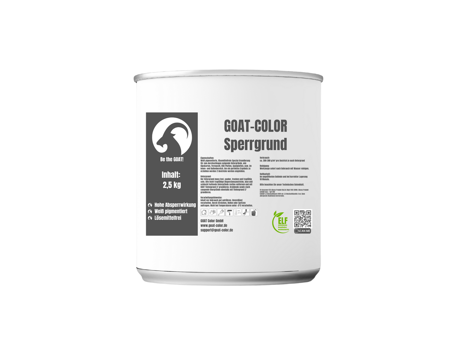 GOAT Sperrgrund / Absperrgrund – Isoliergrund & Nikotinsperre gegen Flecken für Innen und Außen