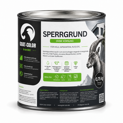 GOAT Sperrgrund & Nikotinsperre – Isoliergrund gegen Flecken, innen & außen