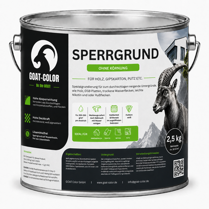 GOAT Sperrgrund & Nikotinsperre – Isoliergrund gegen Flecken, innen & außen