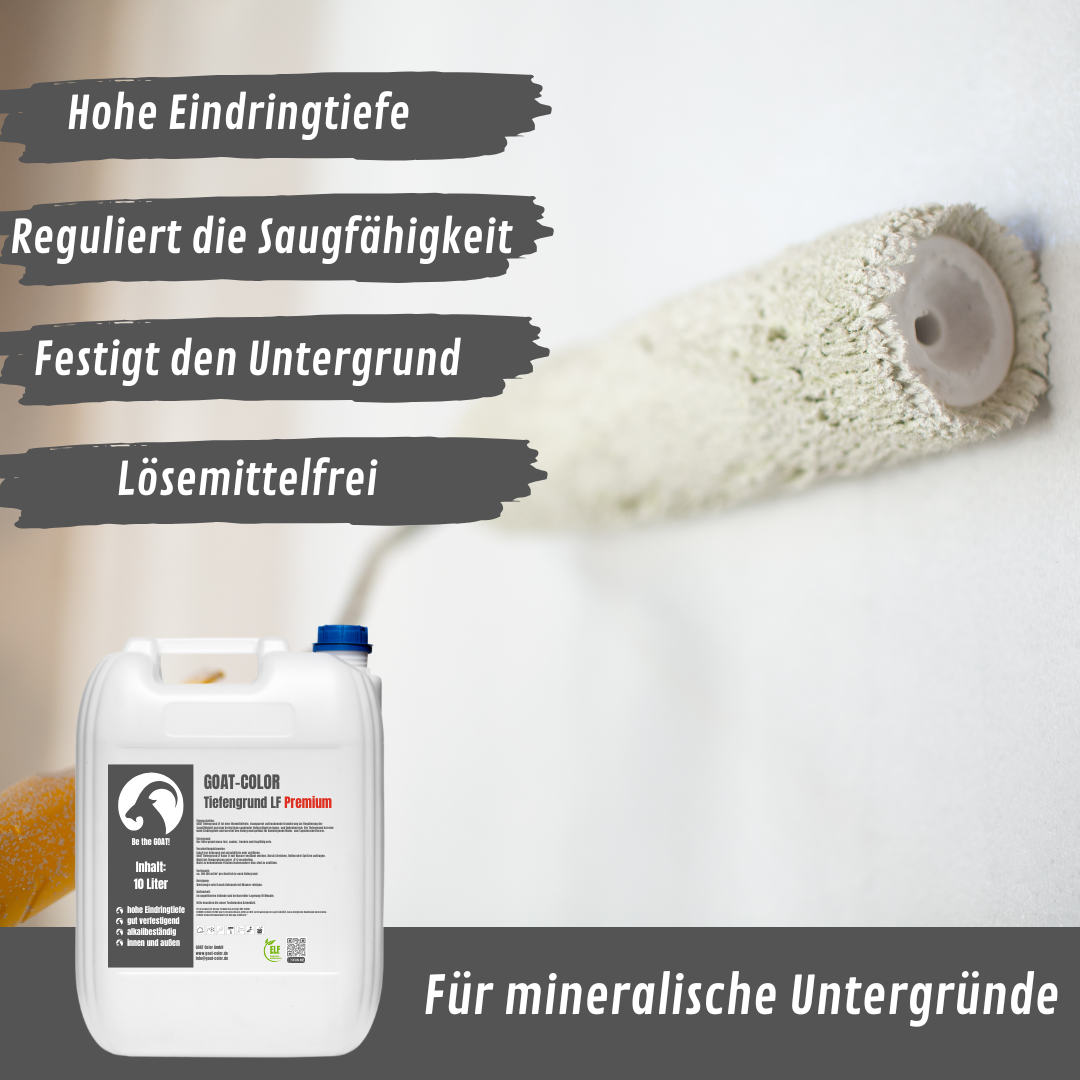 GOAT Tiefengrund LF Premium | Universalgrundierung | Haftgrundierung | Innen und Außen