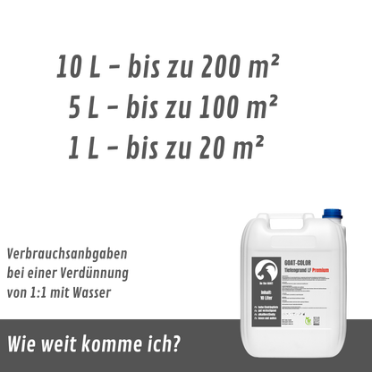 GOAT Tiefengrund LF Premium | Universalgrundierung | Haftgrundierung | Innen und Außen